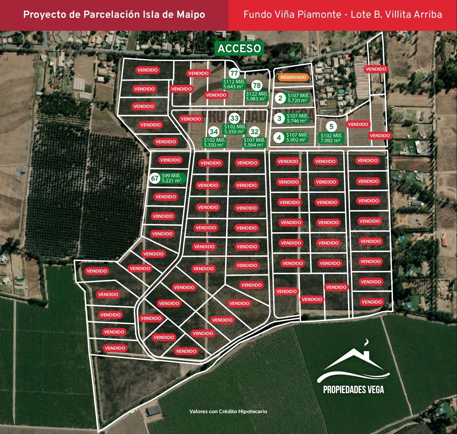 Parcela en Isla de Maipo