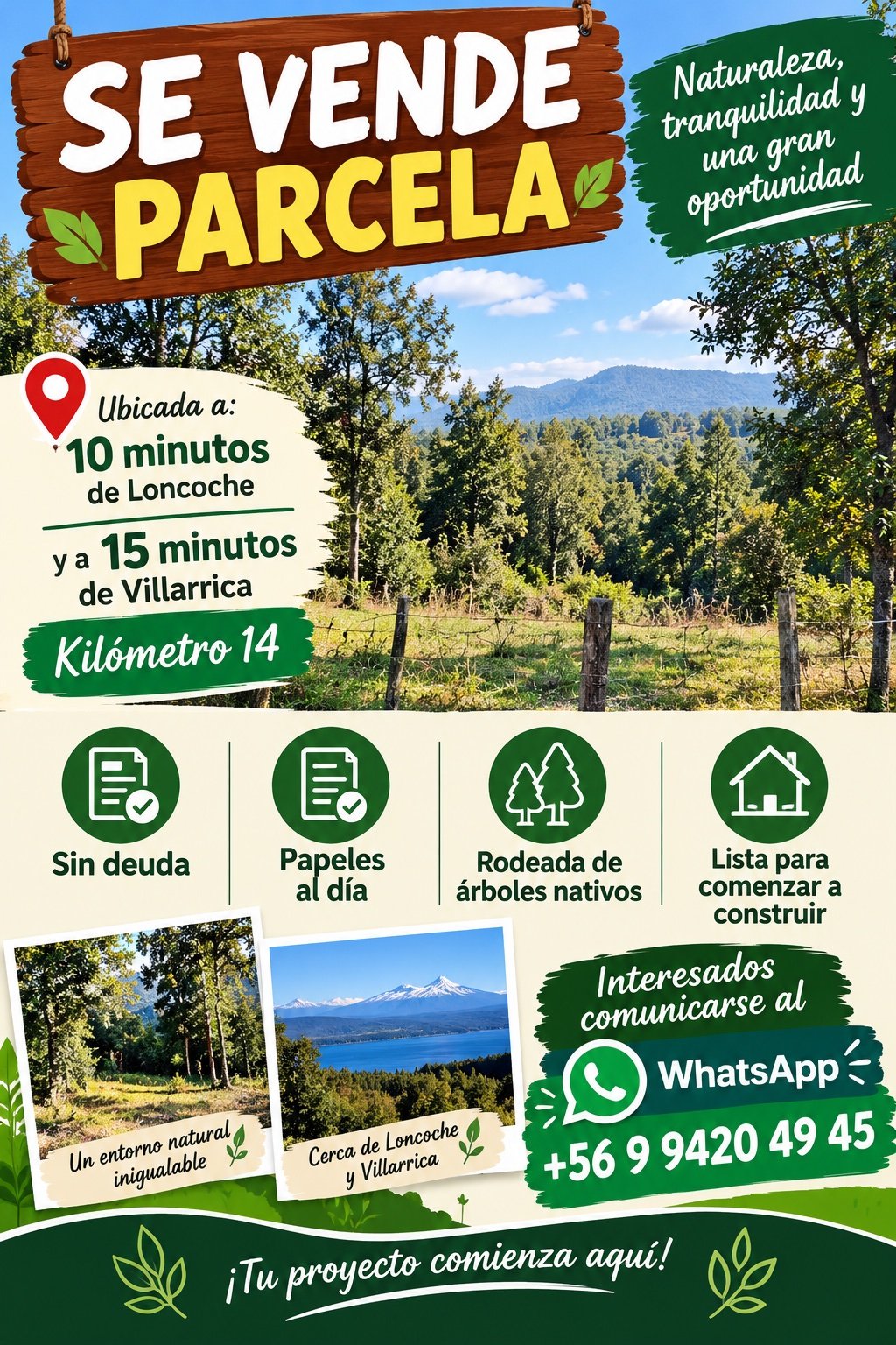 Parcela en Loncoche